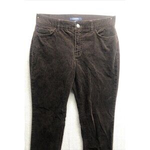 Chaps Women’s Corduroy Pants Size 8 Brown Casual Fall Winter